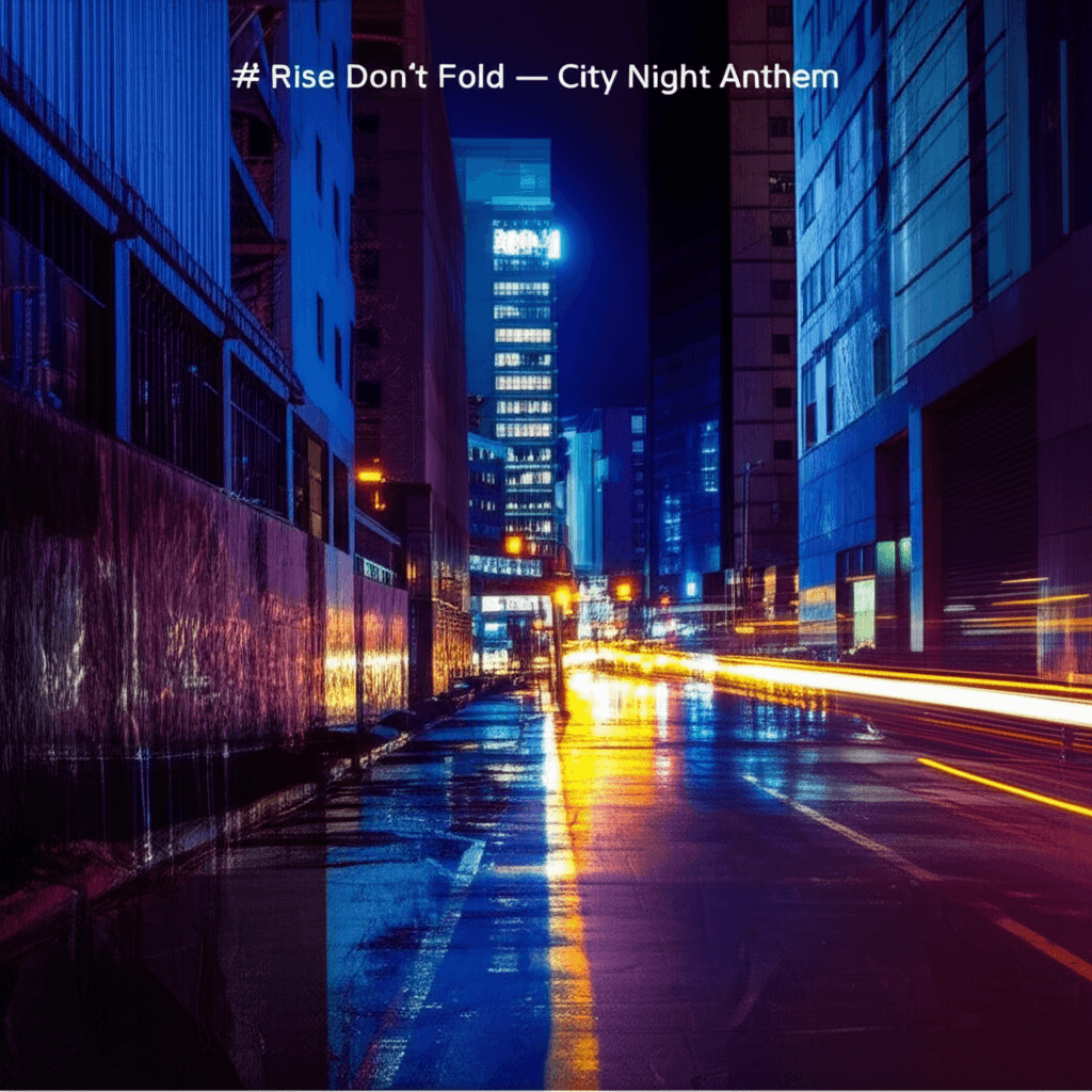 Rise Don't Fold — City Night Anthem 2