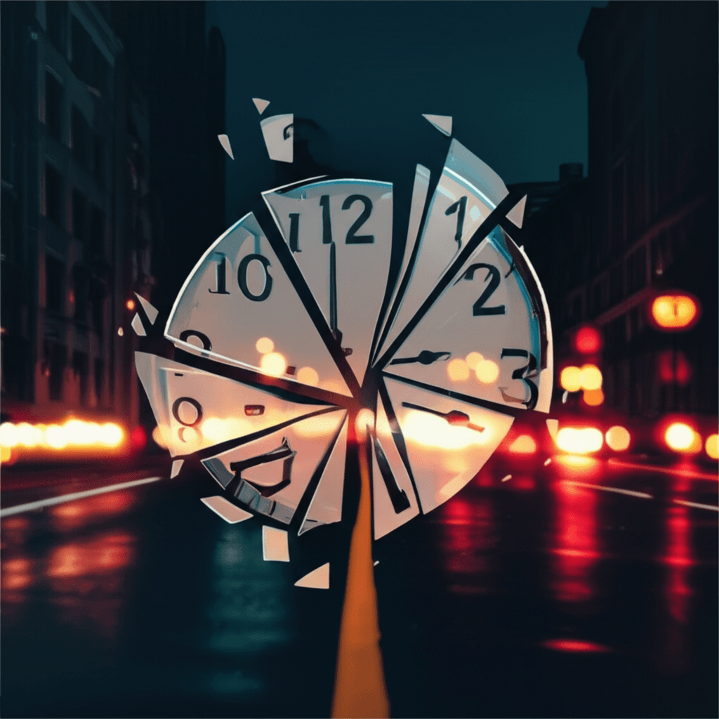 Noite de Neon e Relógio Quebrado 2