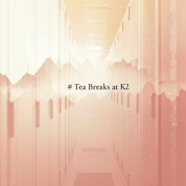 Tea Breaks at K2 1