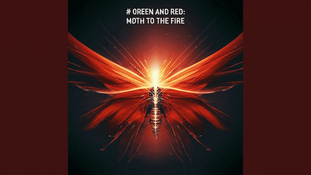 Green and Red: Moth to the Fire