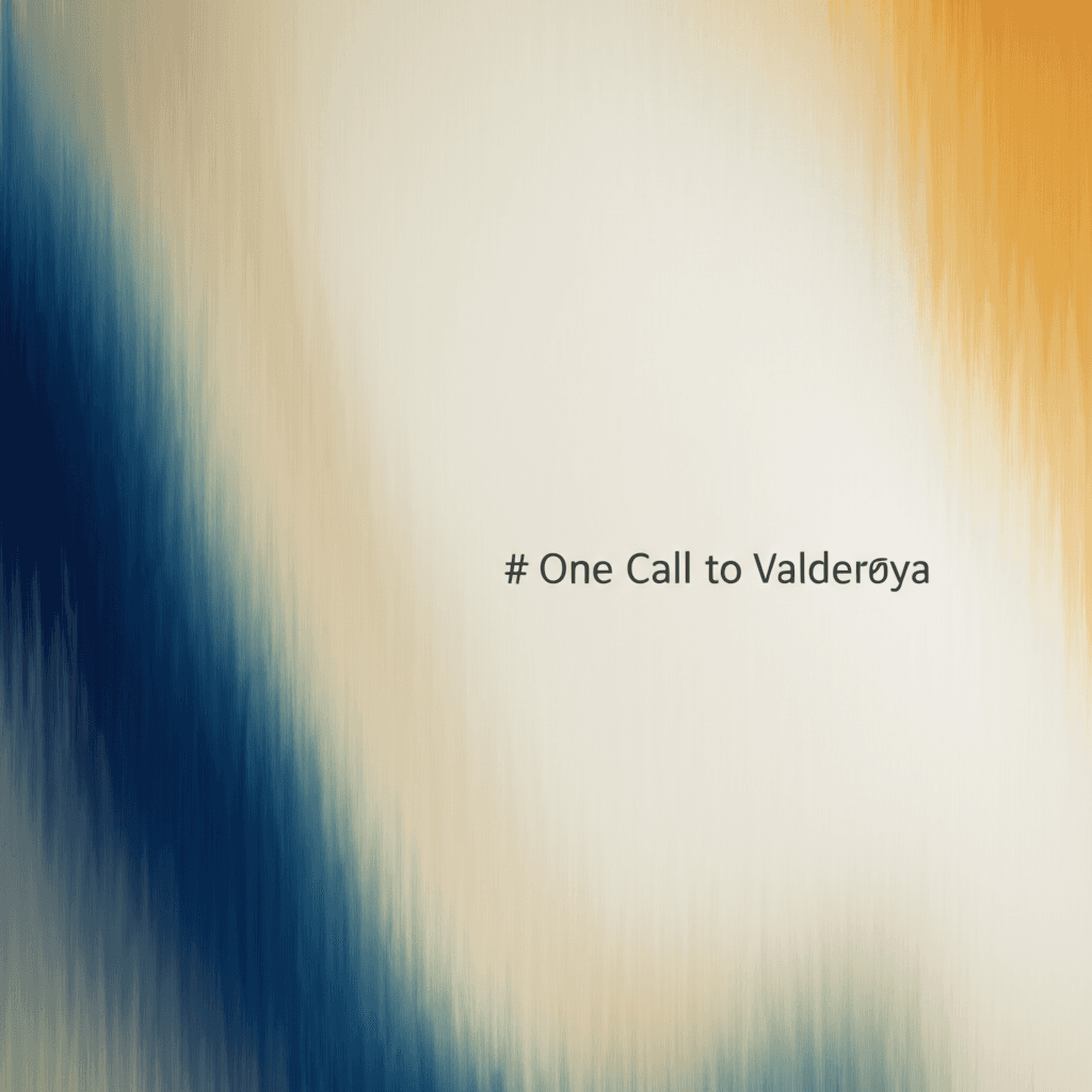 One Call to Valderøya 1