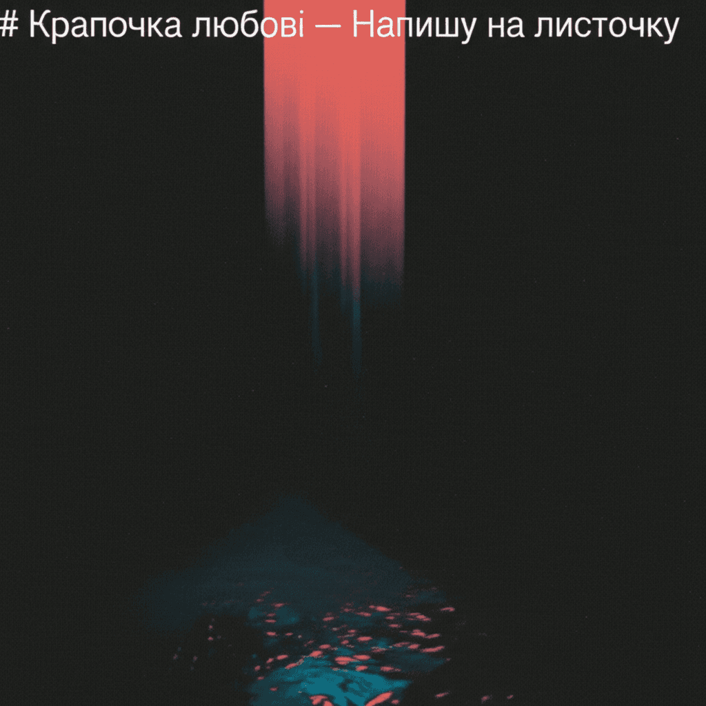 Крапочка любові — Напишу на листочку 2