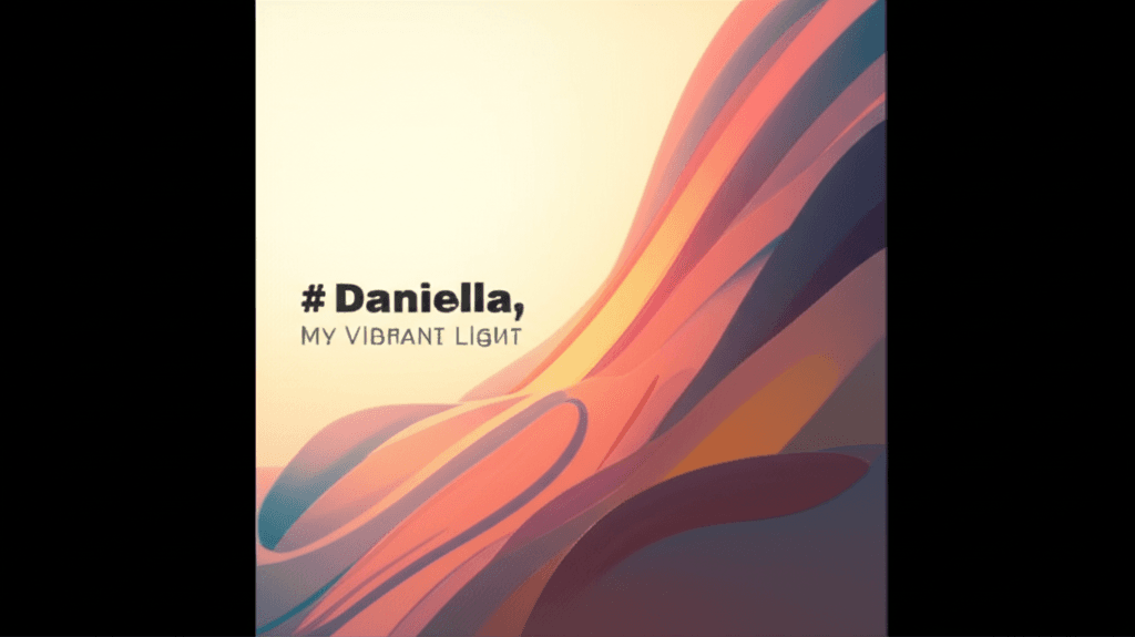 Daniella, My Vibrant Light 1