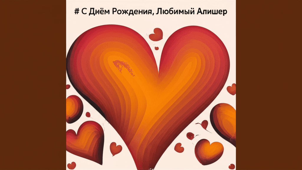 С Днём Рождения, Любимый Алишер 2