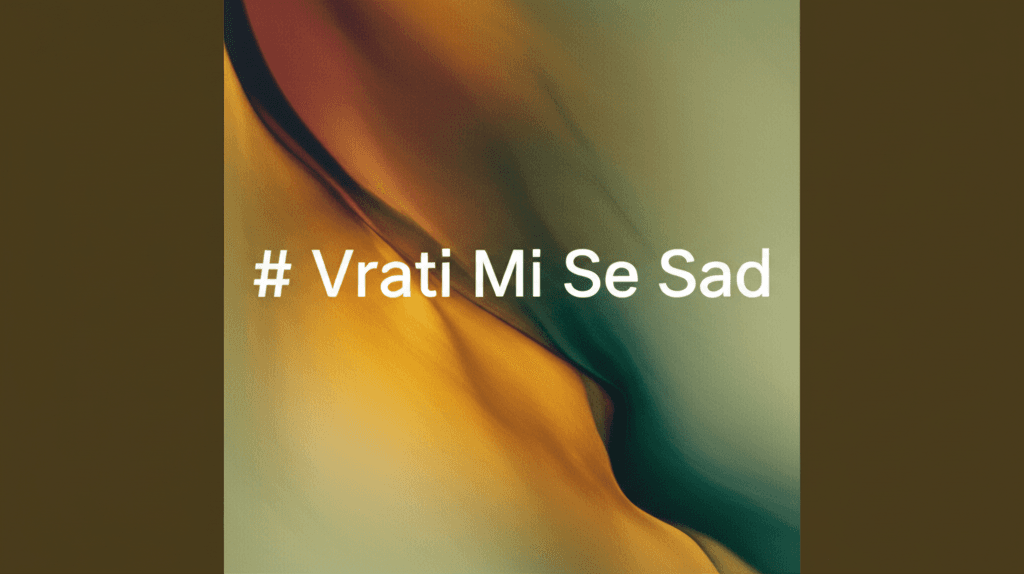 Vrati Mi Se Sad 1