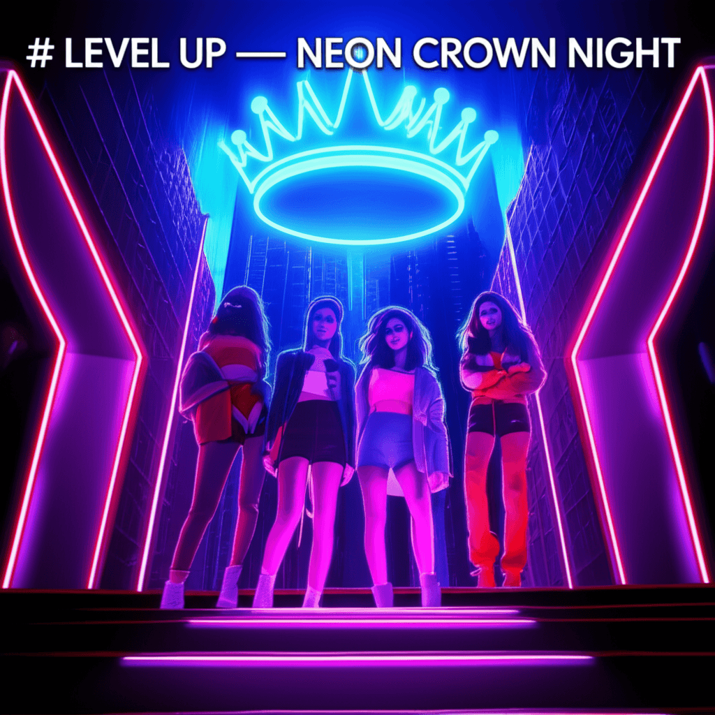 LEVEL UP — Neon Crown Night