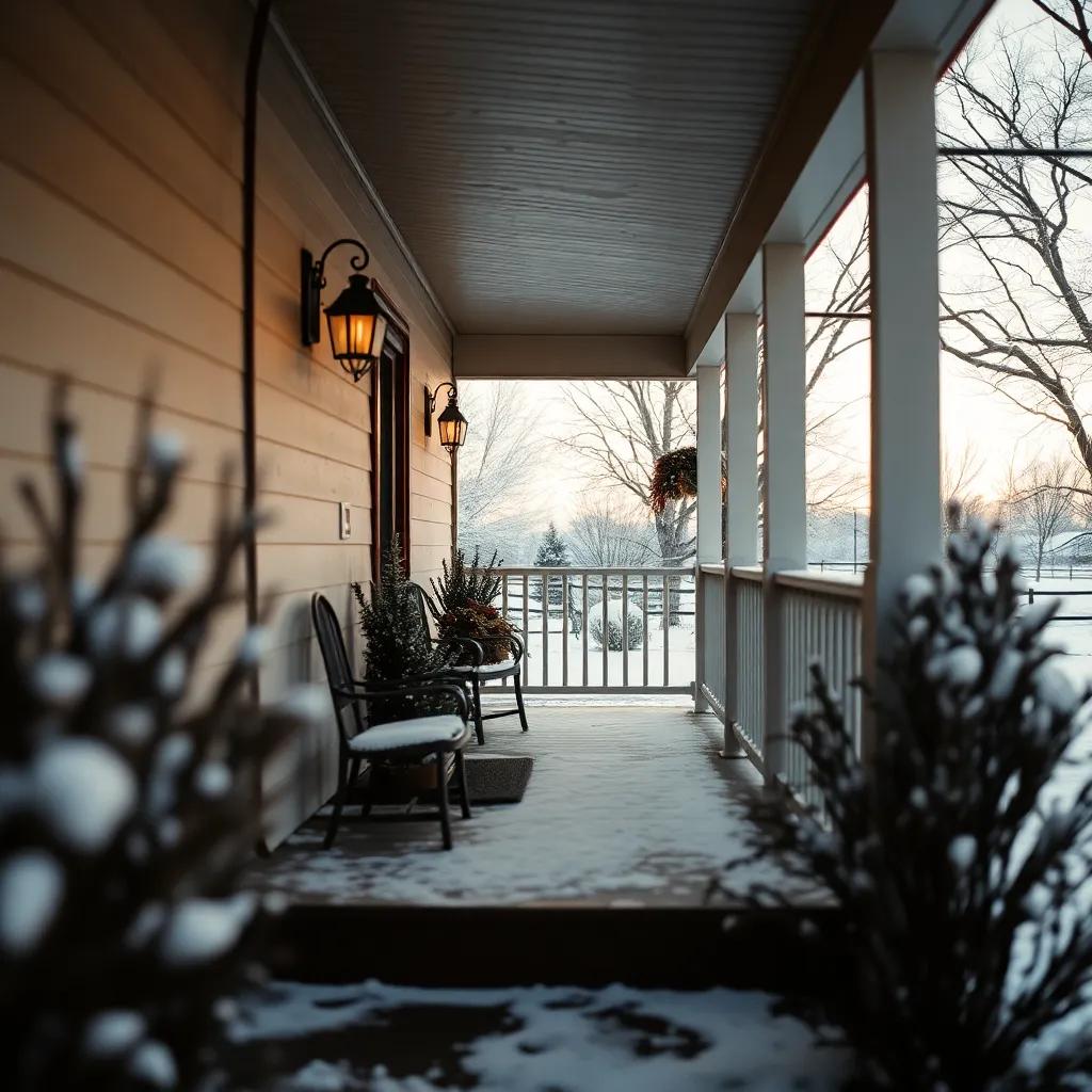 Porchlight on Christmas Night 1