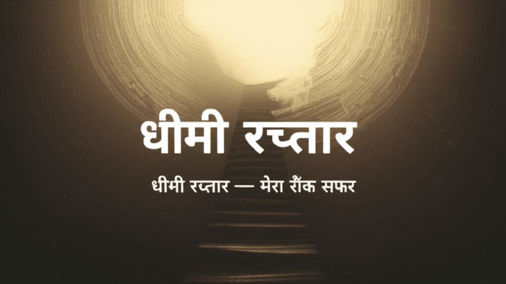 धीमी रफ्तार — मेरा रॉक सफर 1