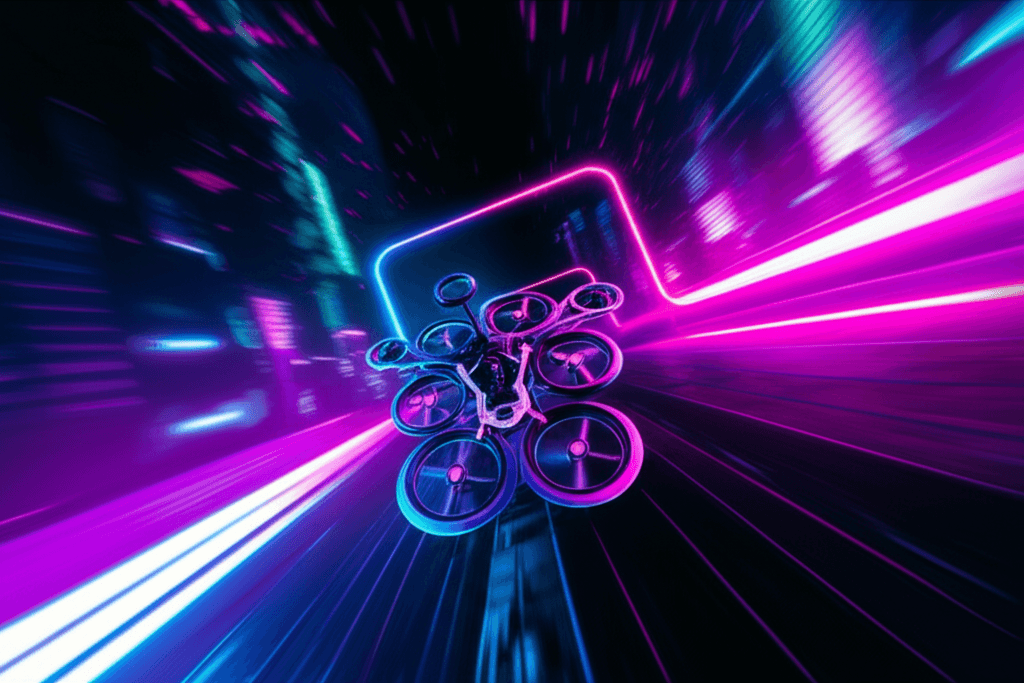 FPV в неоне — Hip-Hop гонки 1