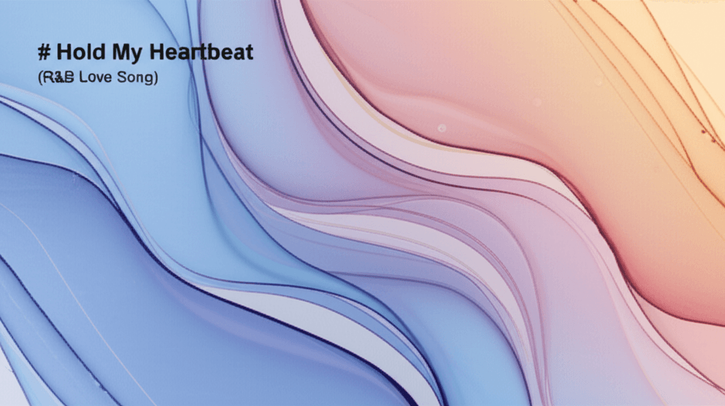 Hold My Heartbeat (R&B Love Song) 2