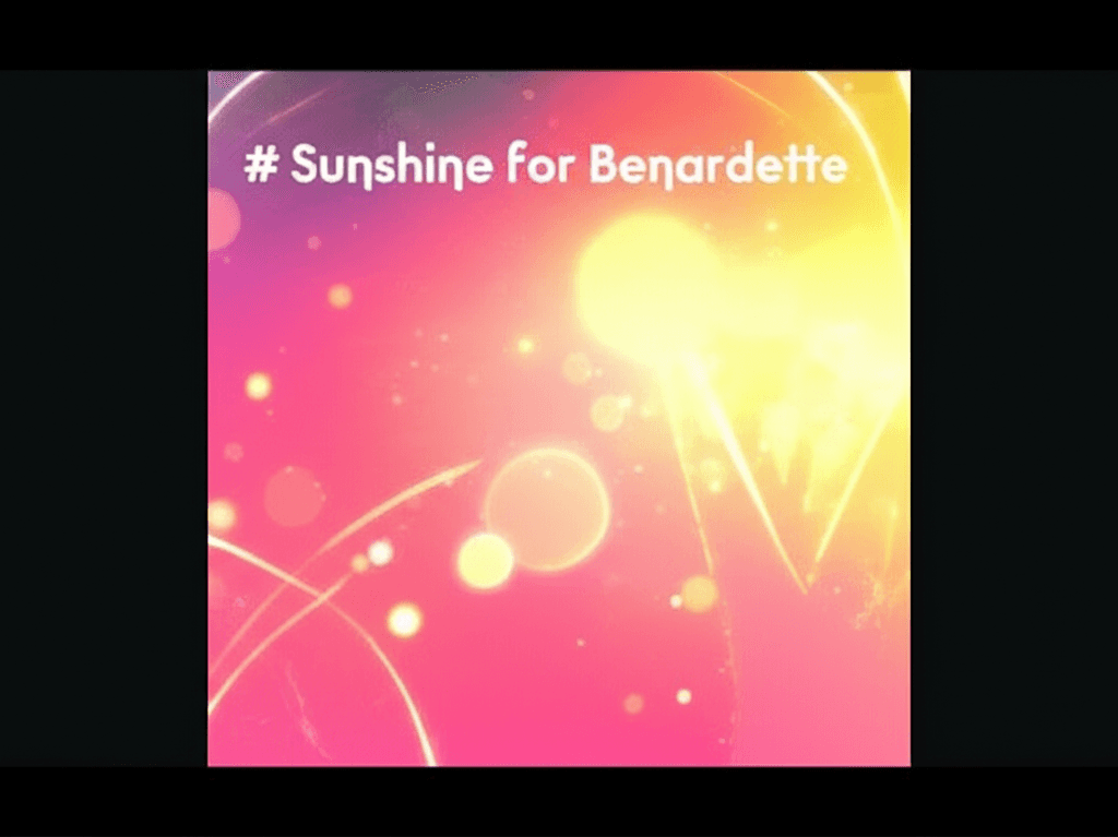 Sunshine for Benardette 1