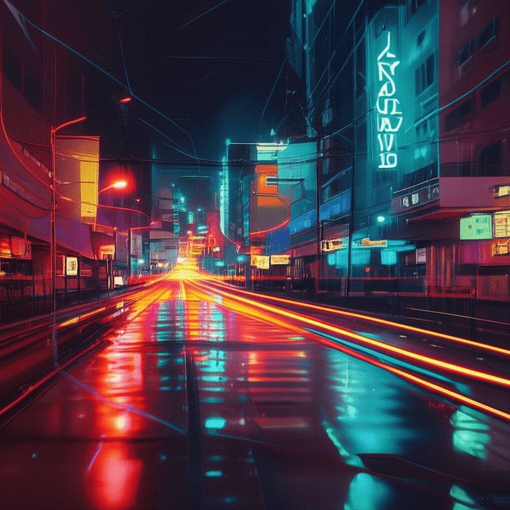 Neon Heartbeat on the Freeway 2