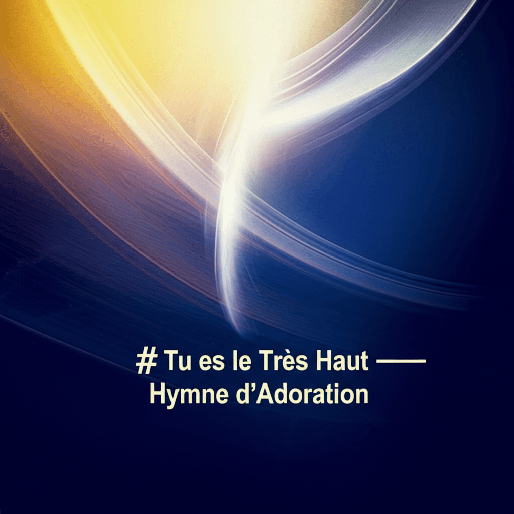 Tu es le Très Haut — Hymne d'Adoration 2