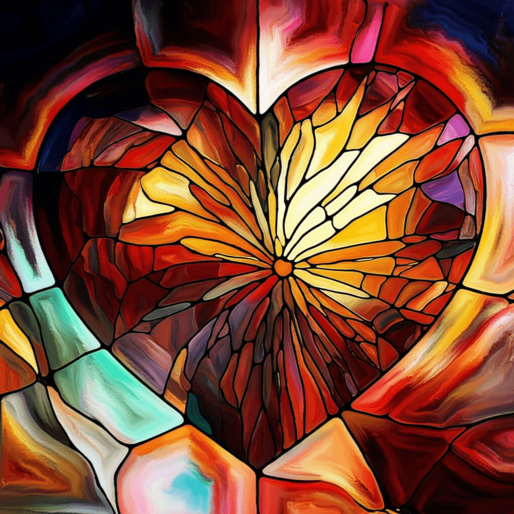 Stained-Glass Heartbeat 1