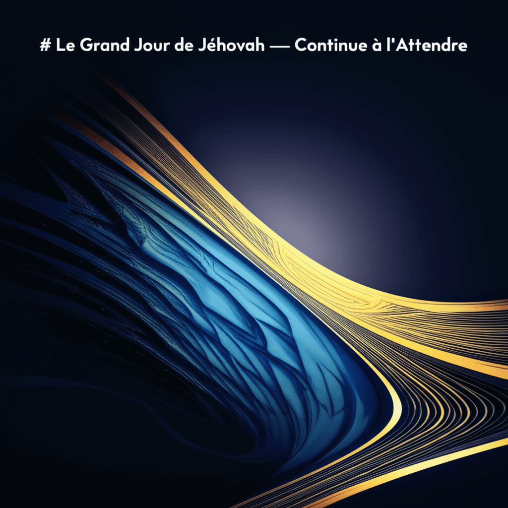 Le Grand Jour de Jéhovah — Continue à l'Attendre 2