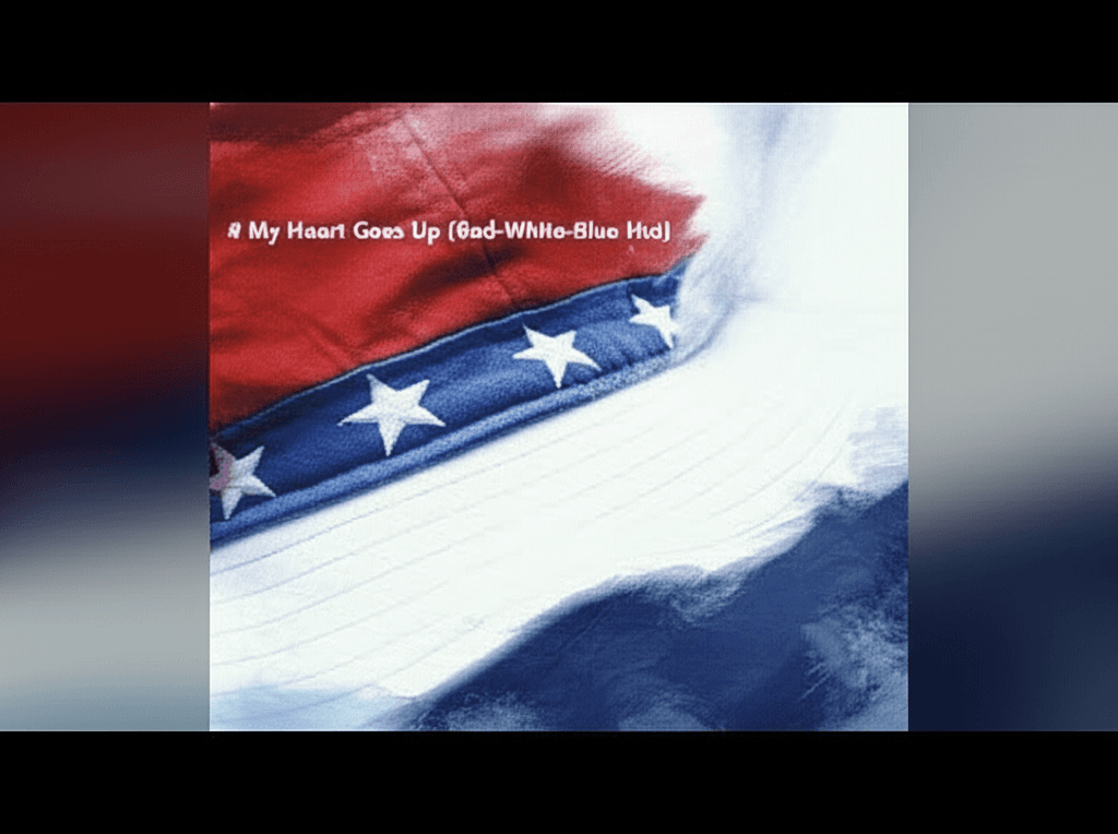 My Heart Goes Up (Red-White-Blue Hat)