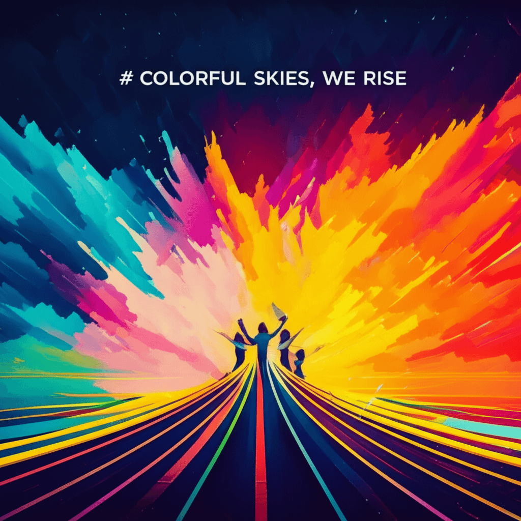 Colorful Skies, We Rise 2