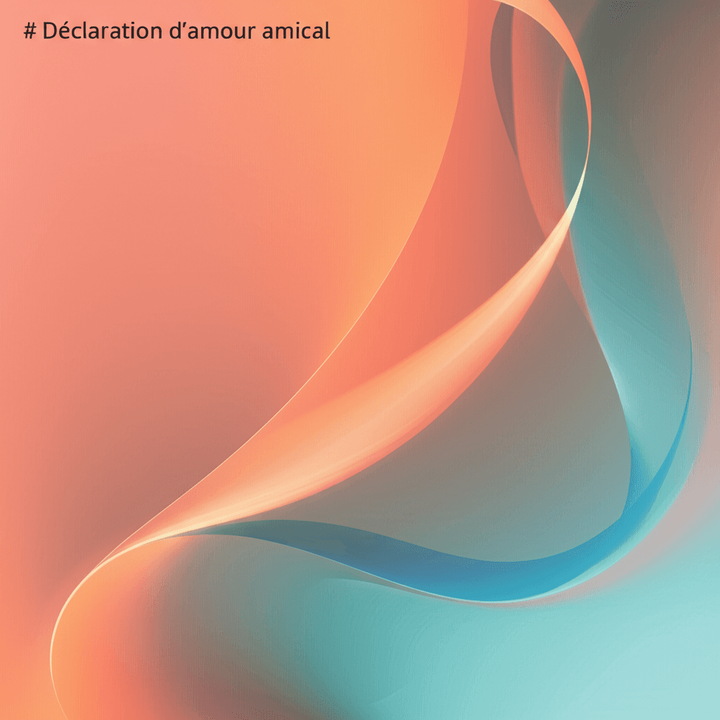 Déclaration d'amour amical 1