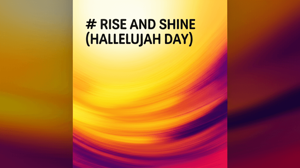 Rise and Shine (Hallelujah Day) 2