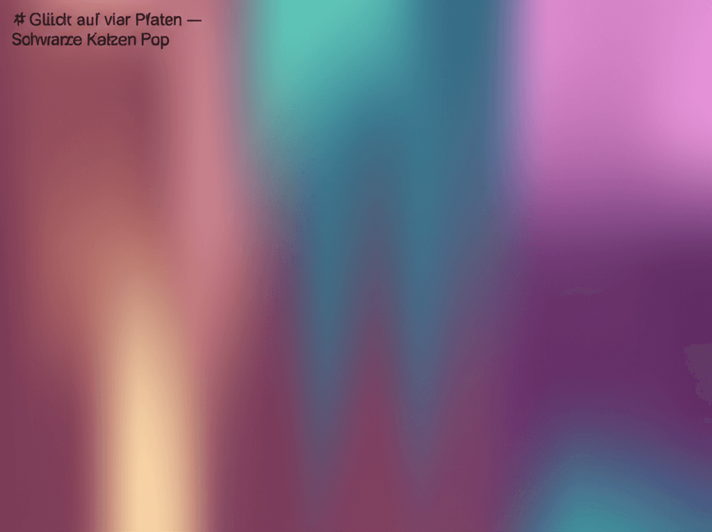 Glück auf vier Pfoten — Schwarze Katzen Pop 1