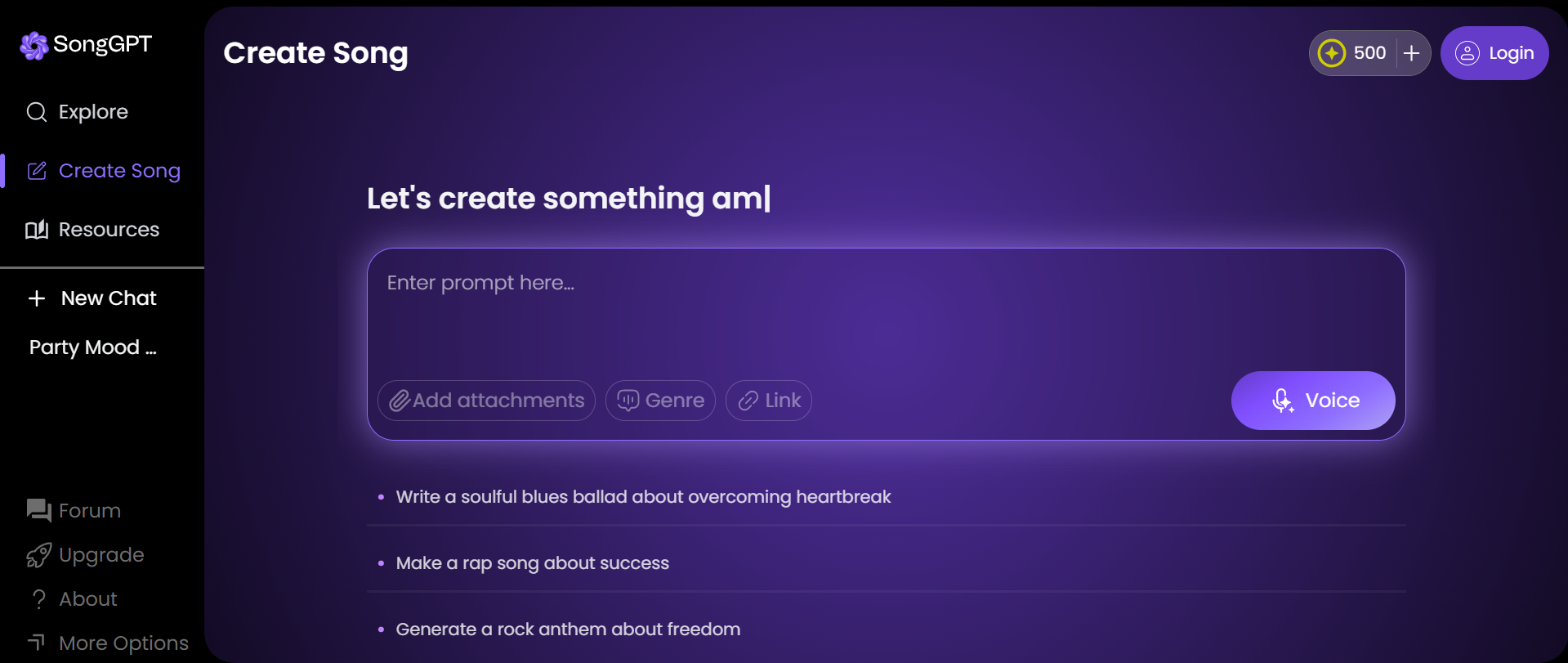 SongGPT Interface