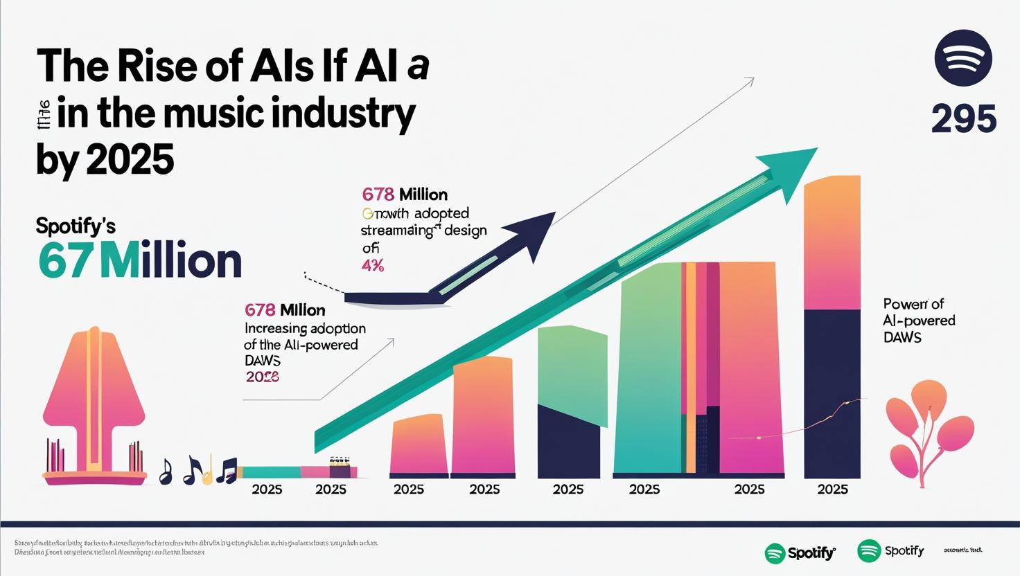 AI-generated songs dominating Spotify and TikTok charts